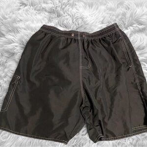 Classic Black Men's Swim Trunks